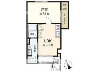 仮称コーポ南光台東【1階】の間取り