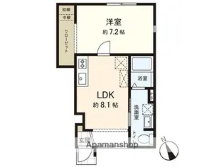 仮称コーポ南光台東【1階】の間取り