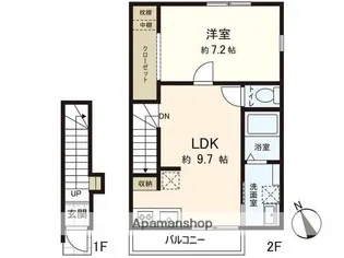 仮称コーポ南光台東【2階】の間取り