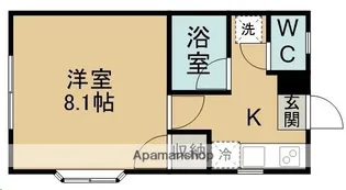 ウィンディ上野山C【103号室】の間取り