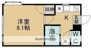 ウィンディ上野山C【101号室】の間取り