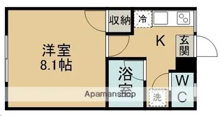 ウィンディ上野山C【102号室】の間取り