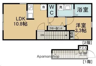 シャルム旭ケ丘ウエスト【205号室】の間取り