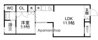 LAND長町【202号室】の間取り