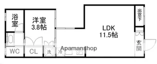 LAND長町【203号室】の間取り