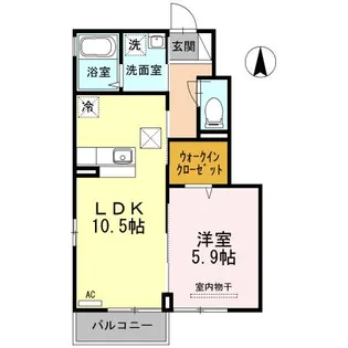 エクセル V【1階】の間取り