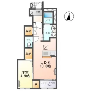 ソレイユⅡ【1階】の間取り