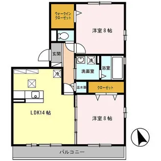 りあんコート【1階】の間取り