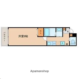 ロイスヒルズ宮千代【3階】の間取り