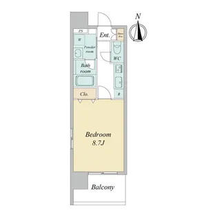 エルスタンザ仙台駅東【12階】の間取り