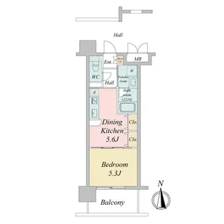 エルスタンザ仙台駅東【6階】の間取り