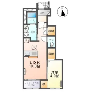 コンフォースN【1階】の間取り