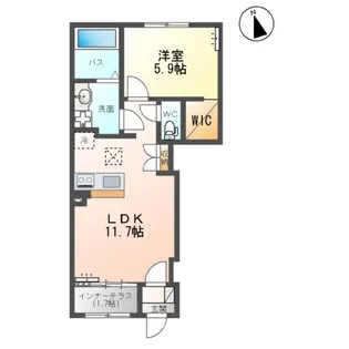 荒井南アパート【1階】の間取り