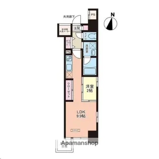 アーバンハイツ大町【401号室】の間取り