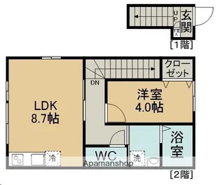 Mステージ東仙台SOUTH【201号室】の間取り