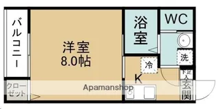 キャピタル三百人町B棟【101号室】の間取り