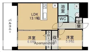 ARAI EAST【203号室】の間取り