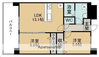 ARAI EAST【307号室】の間取り