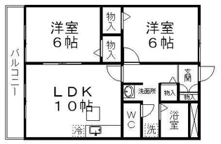カナディアンコート南吉成 A【3階】の間取り