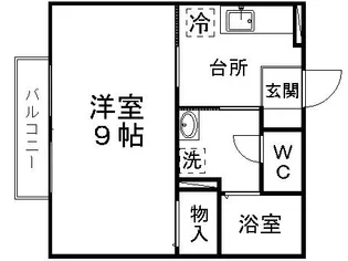 パルメゾン【1階】の間取り