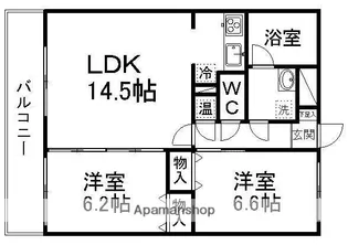 グラン・ドミール成田【208号室】の間取り