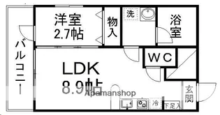 グラン・ドミール成田【101号室】の間取り