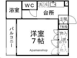 ピースフルマツダ【102号室】の間取り