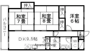 双葉ケ丘グリーンハイツ【3階】の間取り
