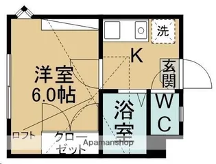 ピースフル泉第11【201号室】の間取り