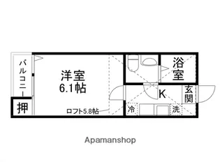 宮城県仙台市青葉区高松1丁目【アパート】の間取り