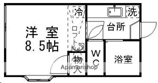 カーソルドゥ杜【1階】の間取り