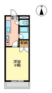 フレンズ双葉ヶ丘【00102号室】の間取り