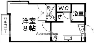 グランドムール【205号室】の間取り