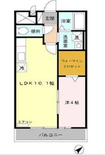 フラワータウン八木山【2階】の間取り