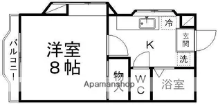 ロータリーハイム柏山【101号室】の間取り