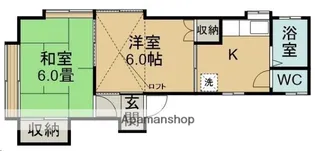 プレティマンション【201号室】の間取り