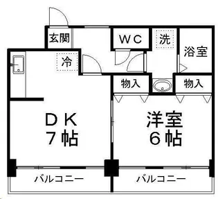 第三ショーケービル【303号室】の間取り