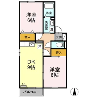シェランジュ【1階】の間取り