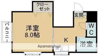 ハイツシマヌキ【203号室】の間取り