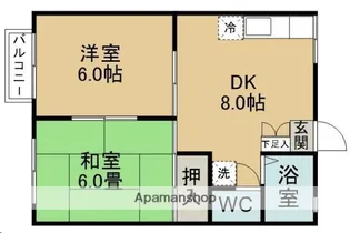 BEーフローラ桜ケ丘【201号室】の間取り