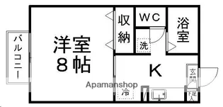 エバグリーンハウス【203号室】の間取り