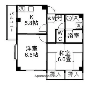 宮城県仙台市泉区長命ケ丘4丁目【マンション】の間取り