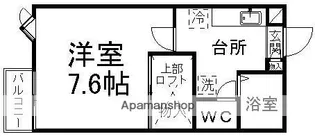 モンペ・クァ【202号室】の間取り