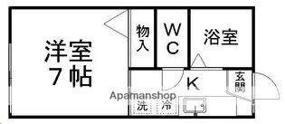 メゾンブランシュ【202号室】の間取り