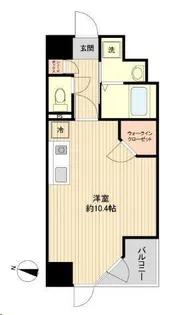 HF晩翠通レジデンス【3階】の間取り