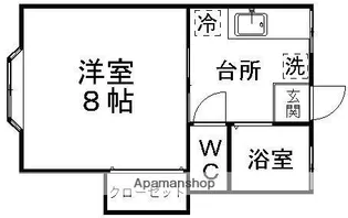 天神沢コーポ【103号室】の間取り