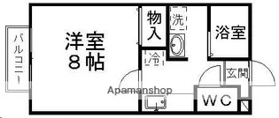 レジデンス天神沢【102号室】の間取り