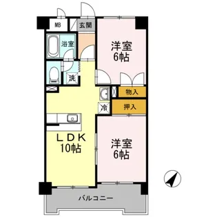 グリーンリーフ泉【3階】の間取り