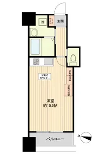 HF西公園レジデンス【9階】の間取り