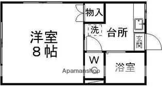 グランデール北仙台【101号室】の間取り
